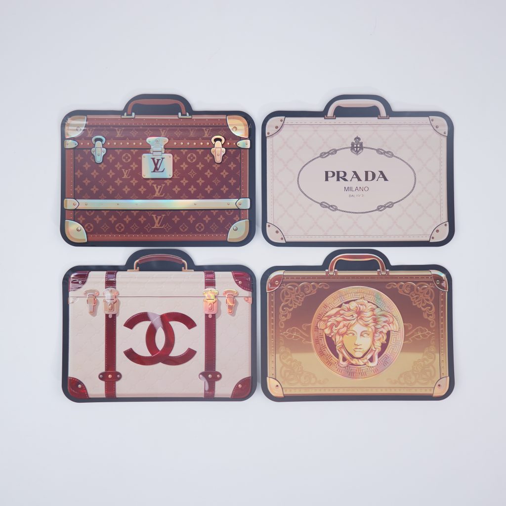 Custom Printed Suitcase-Shaped Mylar Pouch for Candy, Snacks, Gifts and Promotional Packaging